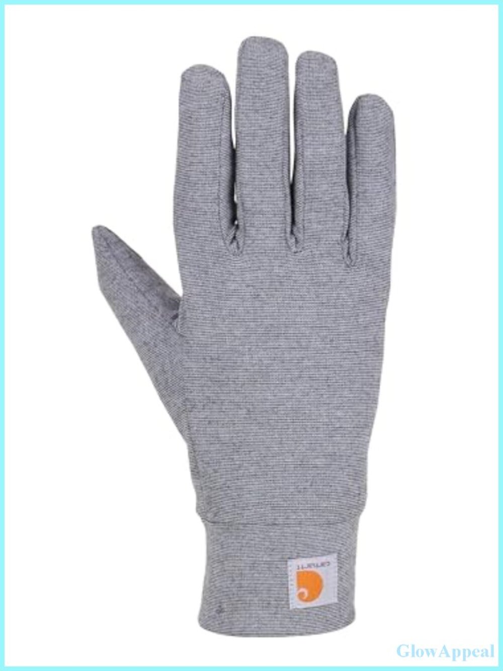 Heavyweight Knit Liner Gloves with Silicone Grip and Touchscreen Fingertips for